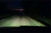 When driving on a clear night, you must dim your headlights from high ...